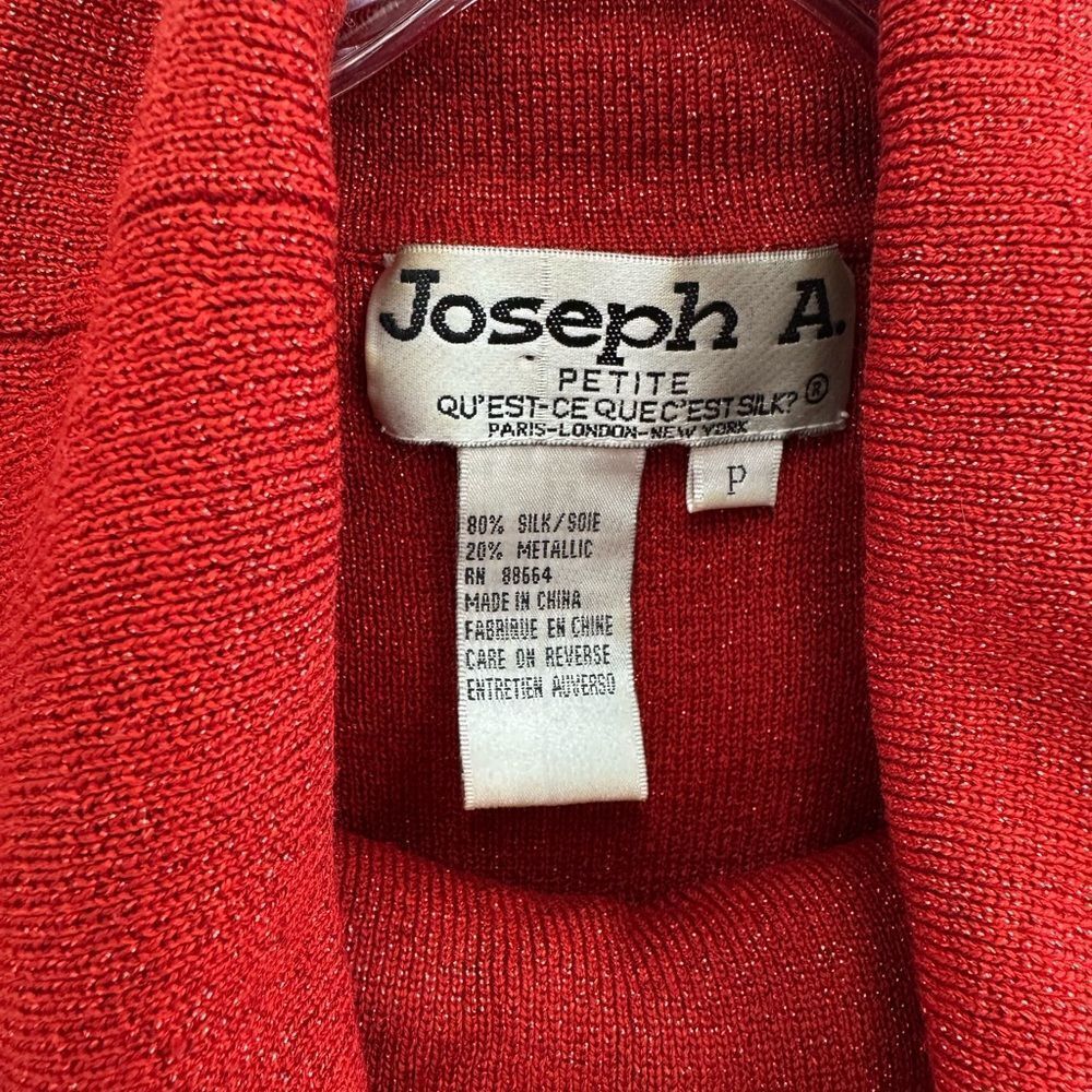 Vintage Jospeh A Silk Knit Twin Set Tank Top and Cardigan Two Piece Set Size S - Picture 8 of 13